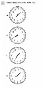 Math example grade 3: Measurement and Data Sample 1