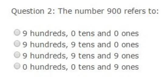 Common Core Math Examples - Number and Operations in Base 10 Sample Question