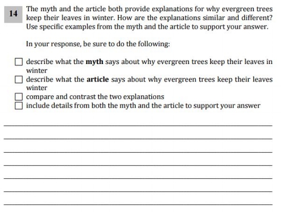 ela state test essay examples