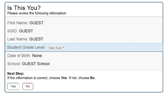 AzMERIT - How to access Test online - Screenshot