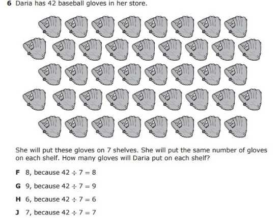  Number of Objects in Group 3rd Grade STAAR sample question