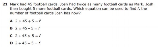 STAAR 4th Grade sample QUESTION - Multi-Step Problem example