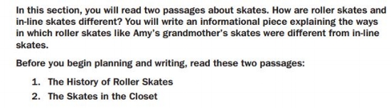 Georgia Milestones Practice Test - 3rd Grade Essay Prompt sample