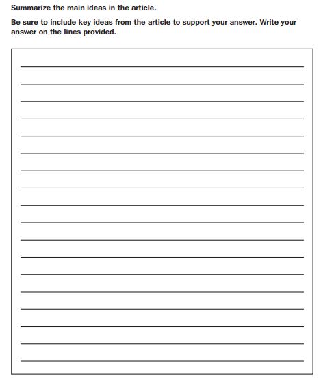 Georgia Milestones Practice Test -5th Grade Reading sample