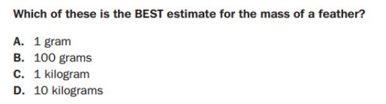 Georgia Milestones Practice Test - 3rd Grade Measurement and Data sample