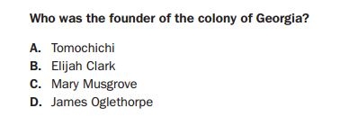 Georgia Milestones Practice Test - 8th Grade History sample