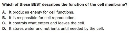 Georgia Milestones Practice Test - 5th Grade Life Science sample