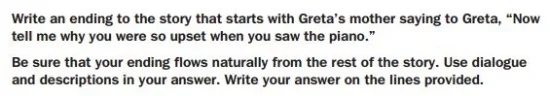 Georgia Milestones practice tests 4th grade - Narrative Technique sample
