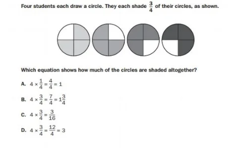 GMAS 5th grade - Fractions sample
