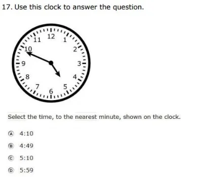 SBAC - 3rd Grade - Time sample