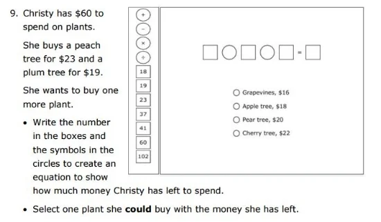 SBAC Practice Test 3rd Grade - Problem Solving sample
