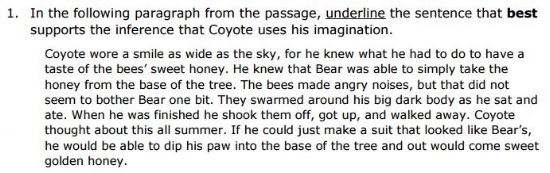 Free SBAC Practice Test 4th Grade - Inference sample
