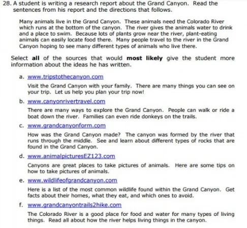 SBAC 5th Grade - Research sample