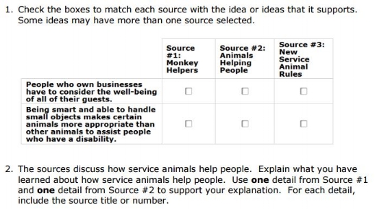 SBAC - 5th Grade - Performance Task Research sample