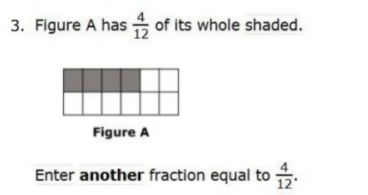 OAKS Practice Test Online - 4th gradeFractions sample