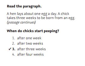 NWEA Practice Test 3rd Grade Test - Stated Explicitly sample