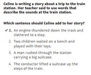 NWEA Practice Test 3rd Grade Test - Writing Process sample
