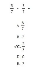 NWEA Practice Test 3rd Grade Test - Computation sample