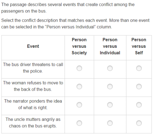 MCA Practice Test - 7th grade sample
