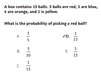 NWEA Practice Tests - Probability sample
