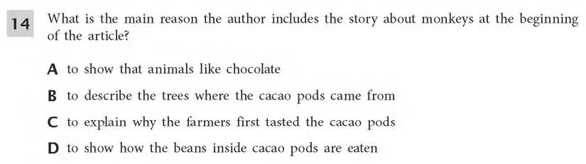 ELA Practice Test 4th Grade - Author’s purpose sample