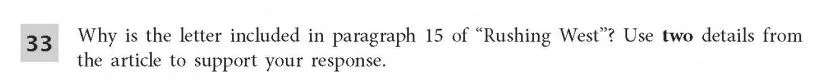 ELA Practice Test 4th Grade - Short Response 2sample