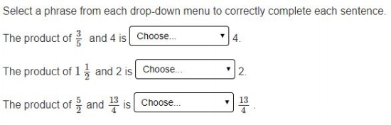 PARCC - 4th grade Product sample question