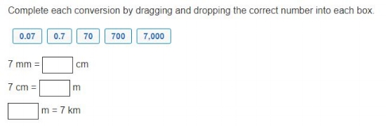 PARCC - 5th grade Measurement sample question