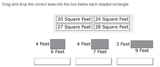 PARCC - 3rd grade Geometry sample question