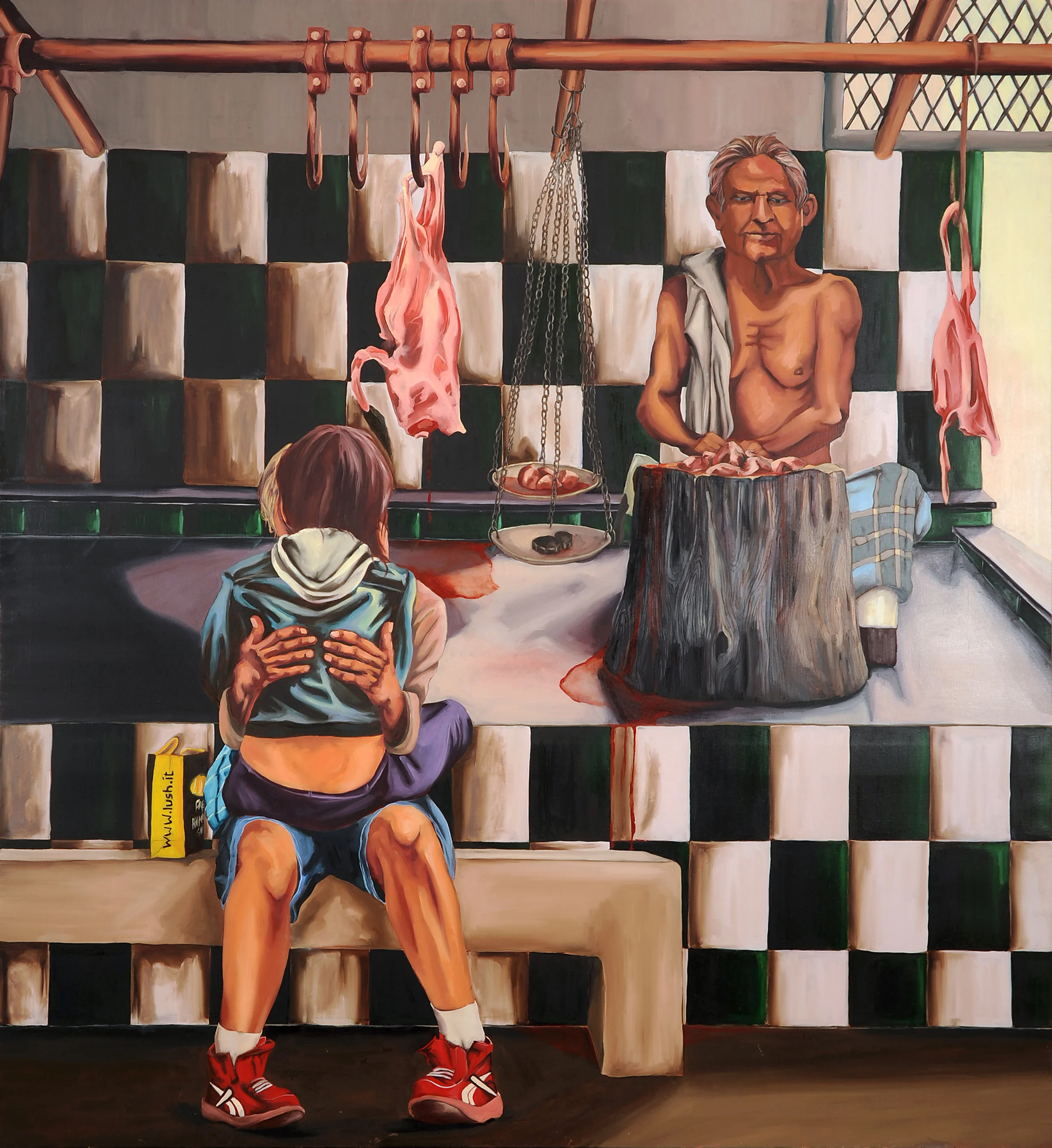 We've All Seen Worse Things in Life 65x72" Oil on Linen