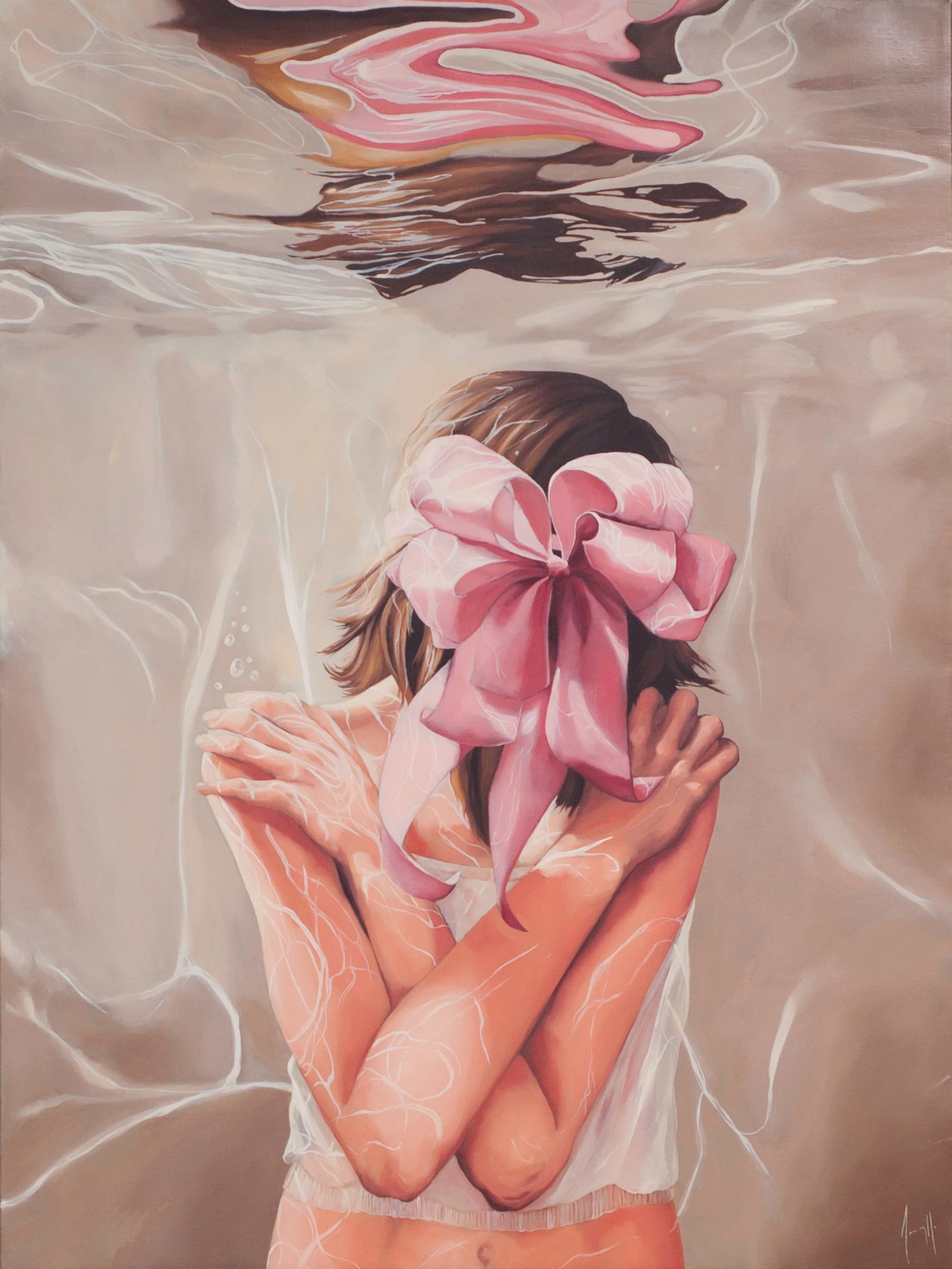 Poker Face 32"x24" Oil on Linen