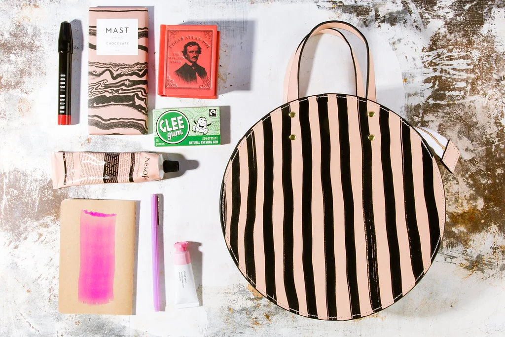 Black Keys Circle Bag by Ann Howell Bullard