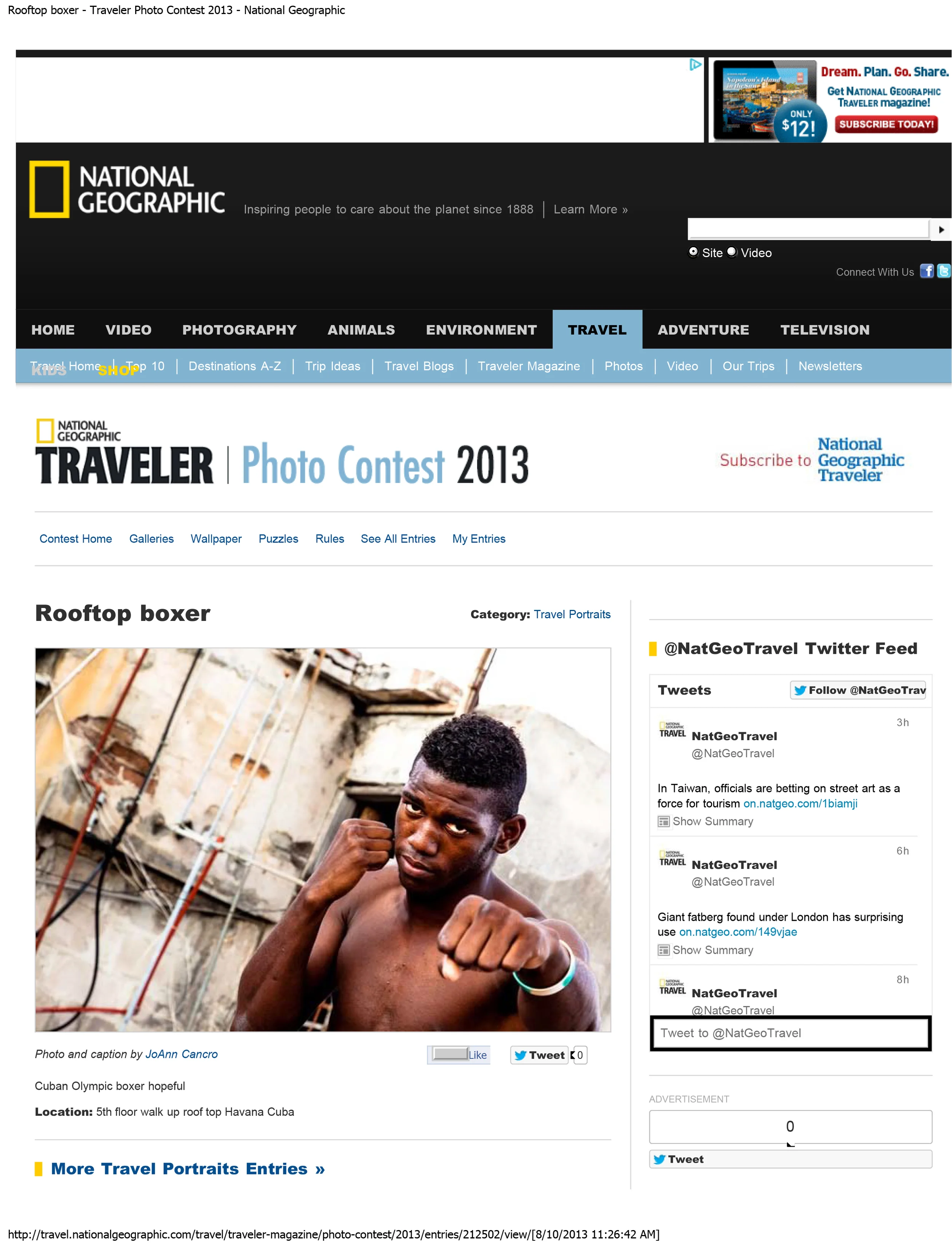 Rooftop boxer - Traveler Photo Contest 2013 - National Geographic-1.jpg