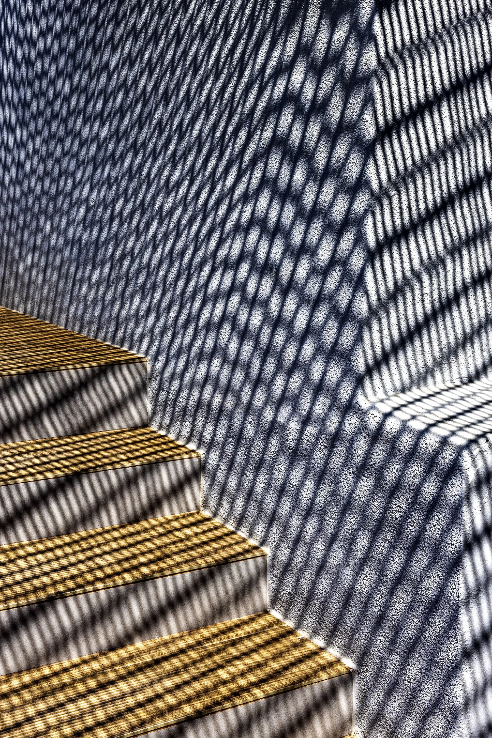 ropes, macrame, sunlight, stairs, Greece