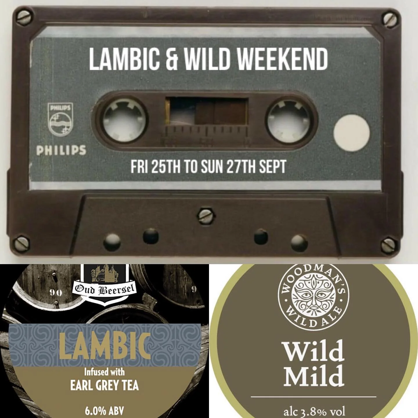 Lambic &amp; Wild Weekend 
🍻🌿
To coincide with the @brasseriecantillonofficiel #Zwanze release just down the road at neighbours @thecrowinn , as #lambic lovers ourselves we thought we&rsquo;d put on a showcase of lambic and wild ales from some of o
