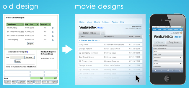 The interface needed a different look in the movie, so I made one.