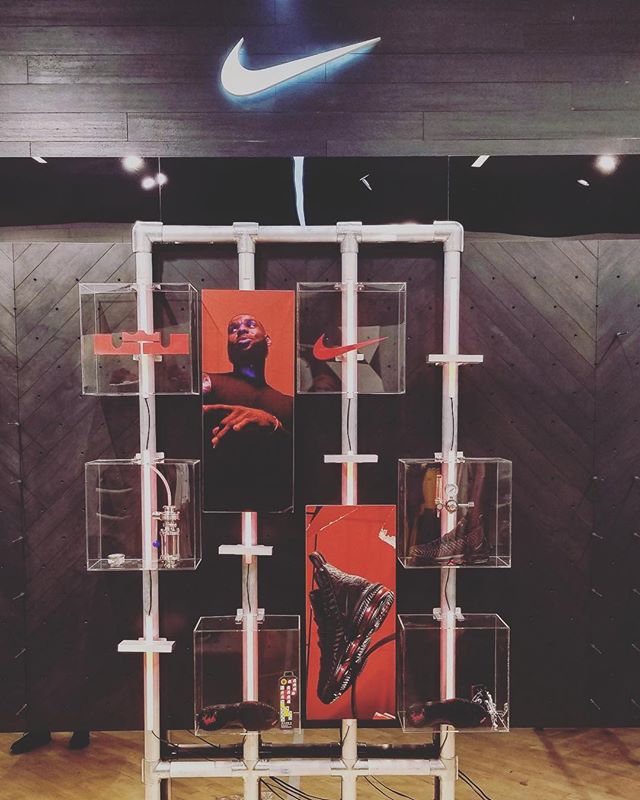 Nike x Lebron x Footlocker #design #build #display #speed #rail #party #nike #who #cares