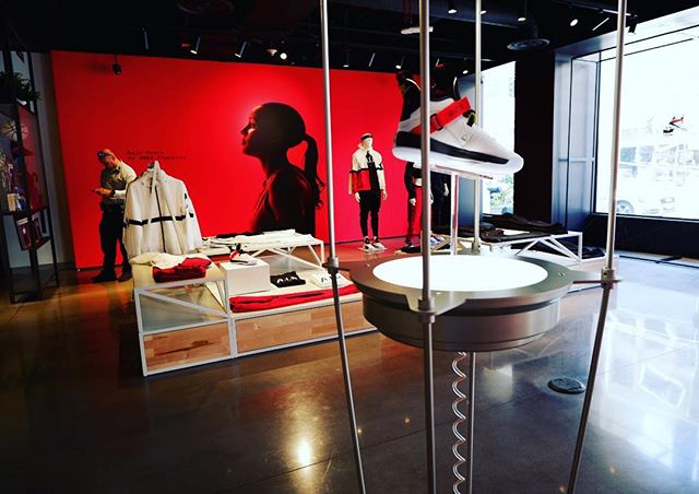 JORDAN #design #build #display #retail #retaildesign #metal #custom #party #install #dtla