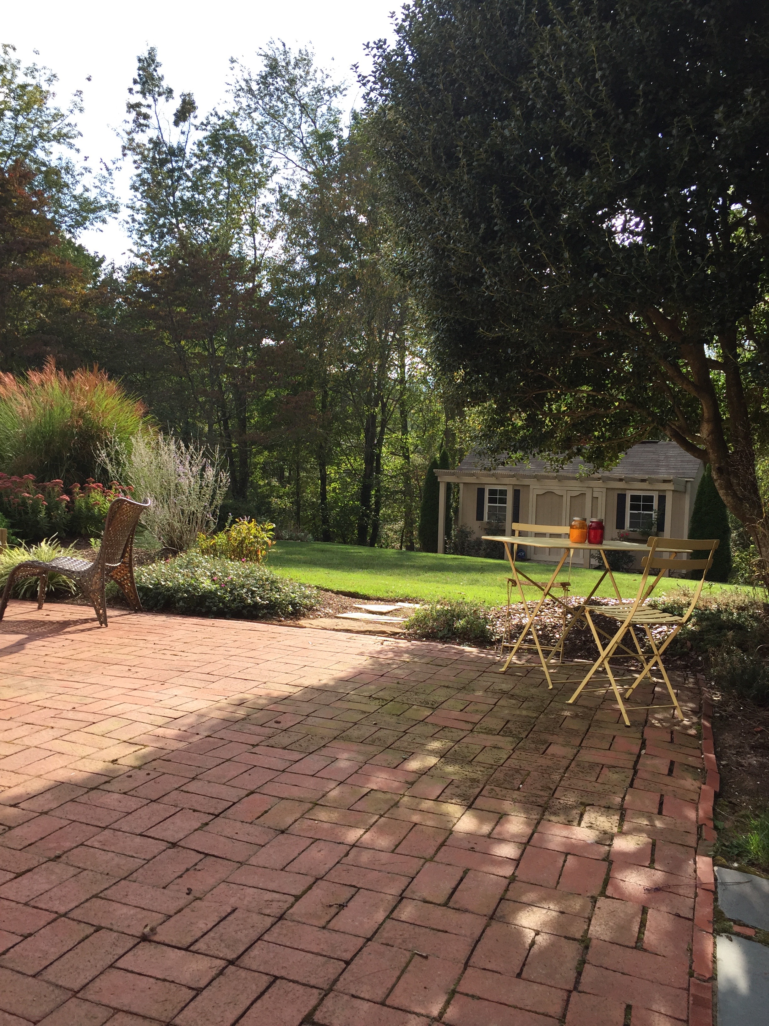 View of the patio. 