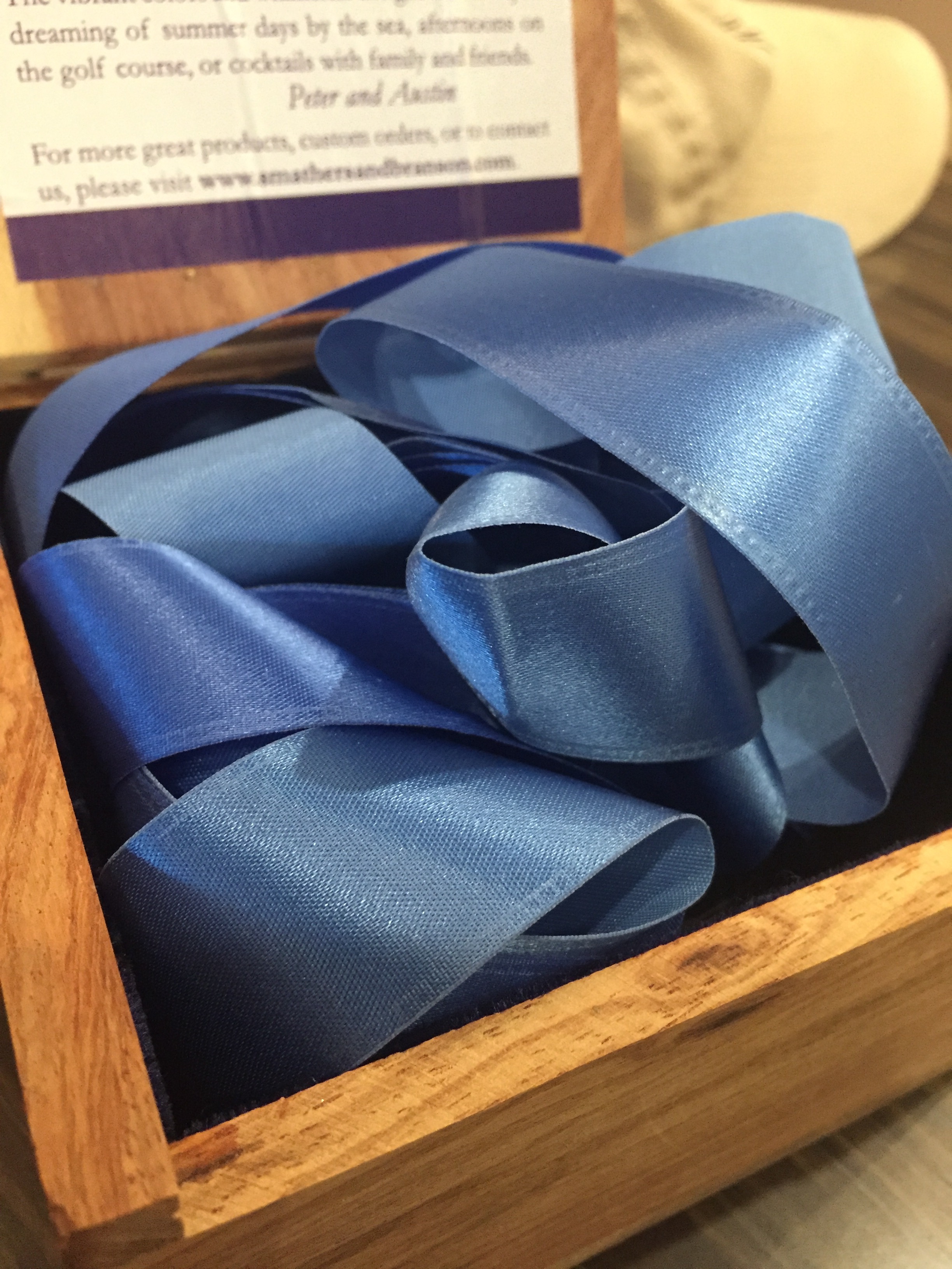 Prior to presentation, the 2015 Derringers were contained in this handsome box!