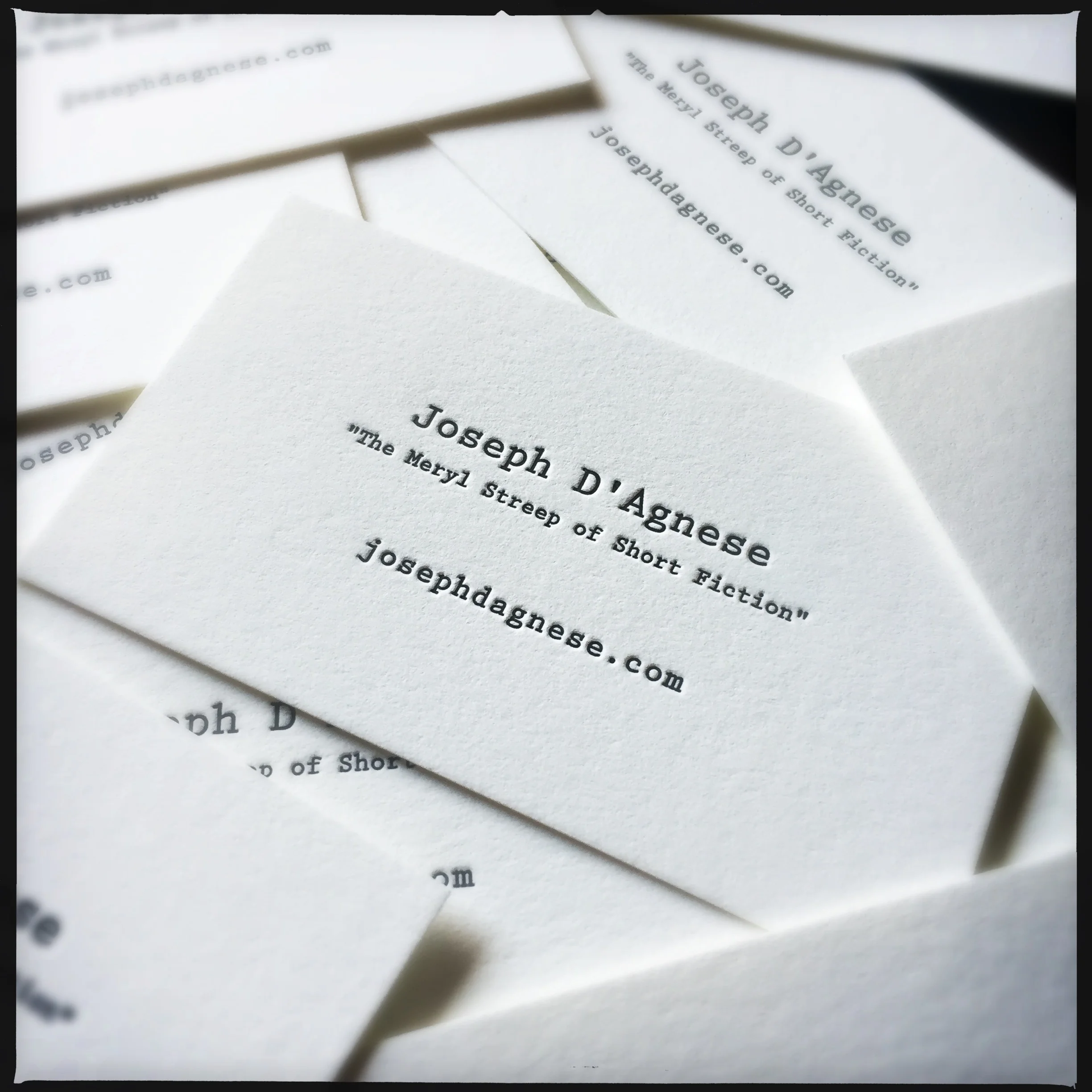This is known as the Typewriter Card, available here .