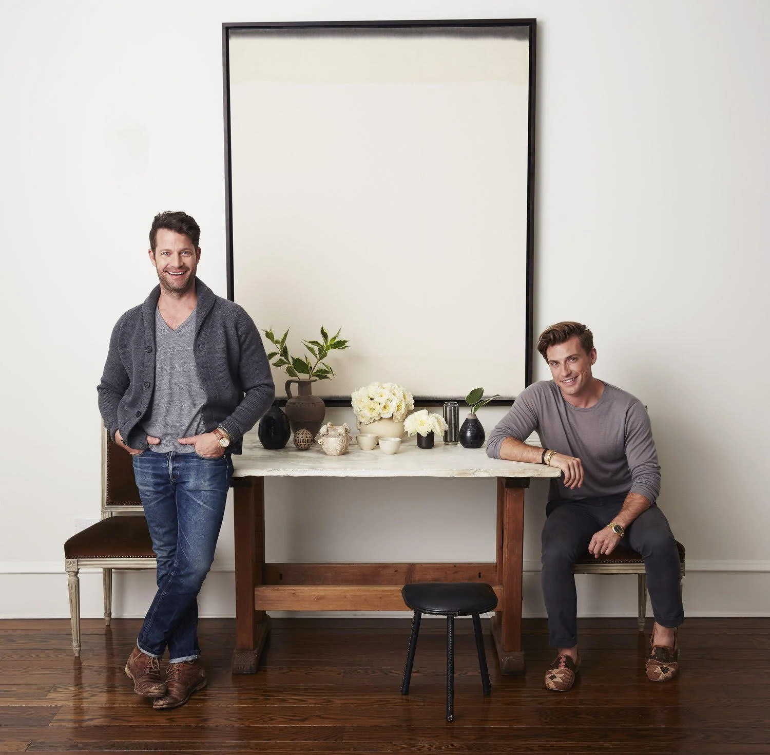 NATE BERKUS AND JEREMIAH BRENT FOR HOUSE BEAUTIFUL