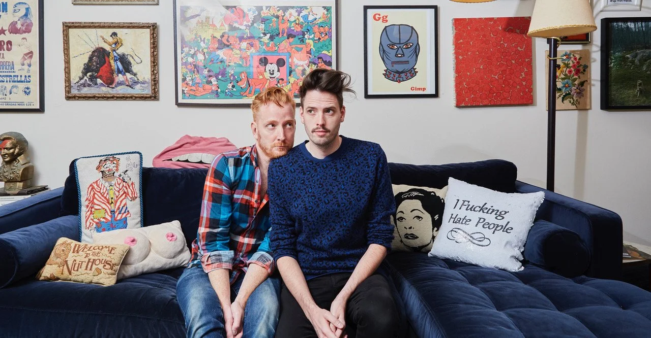 Greg Garry and Michael Jorris at home In Los Angeles