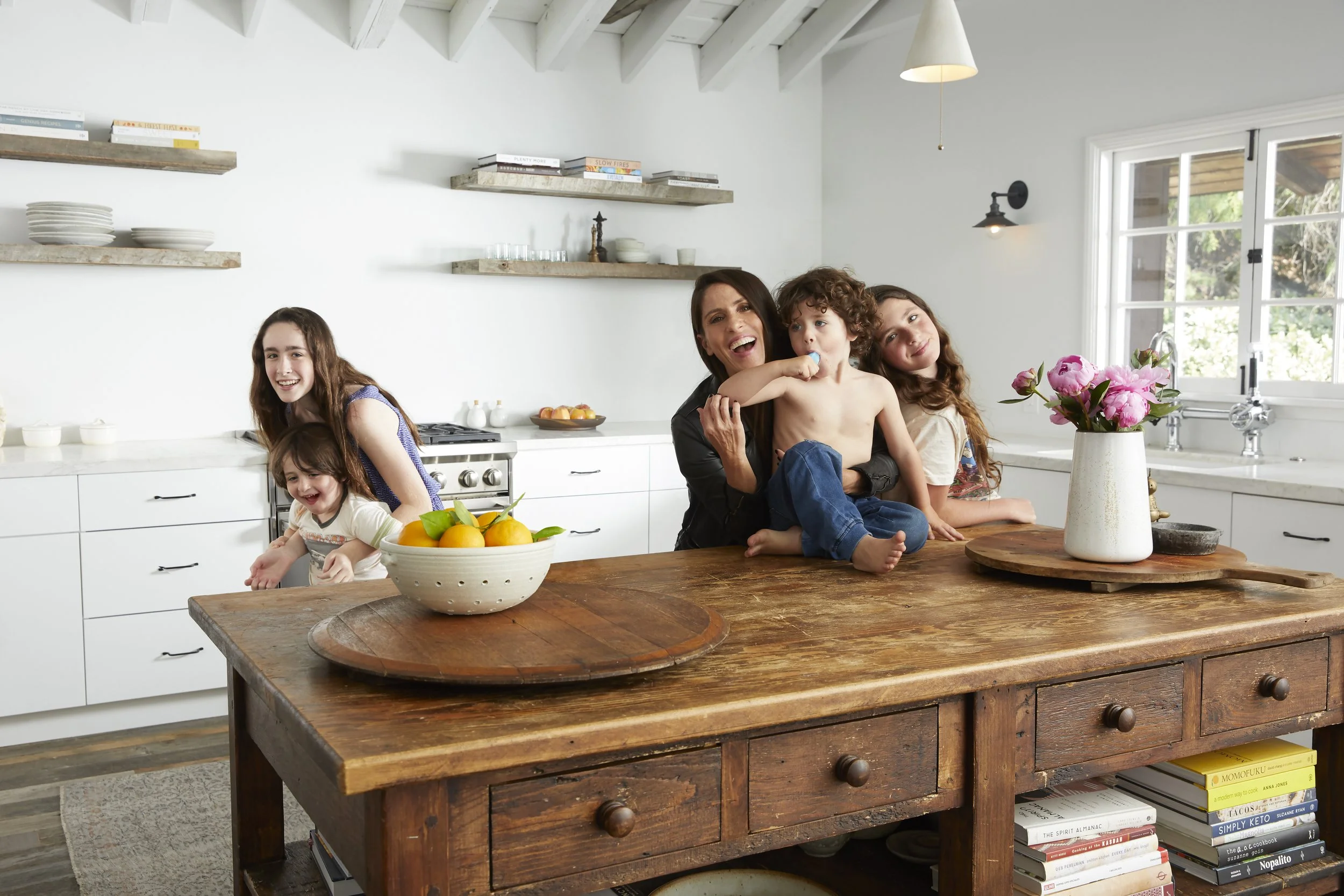 Soliel Moon Frye with her family for People Magazine