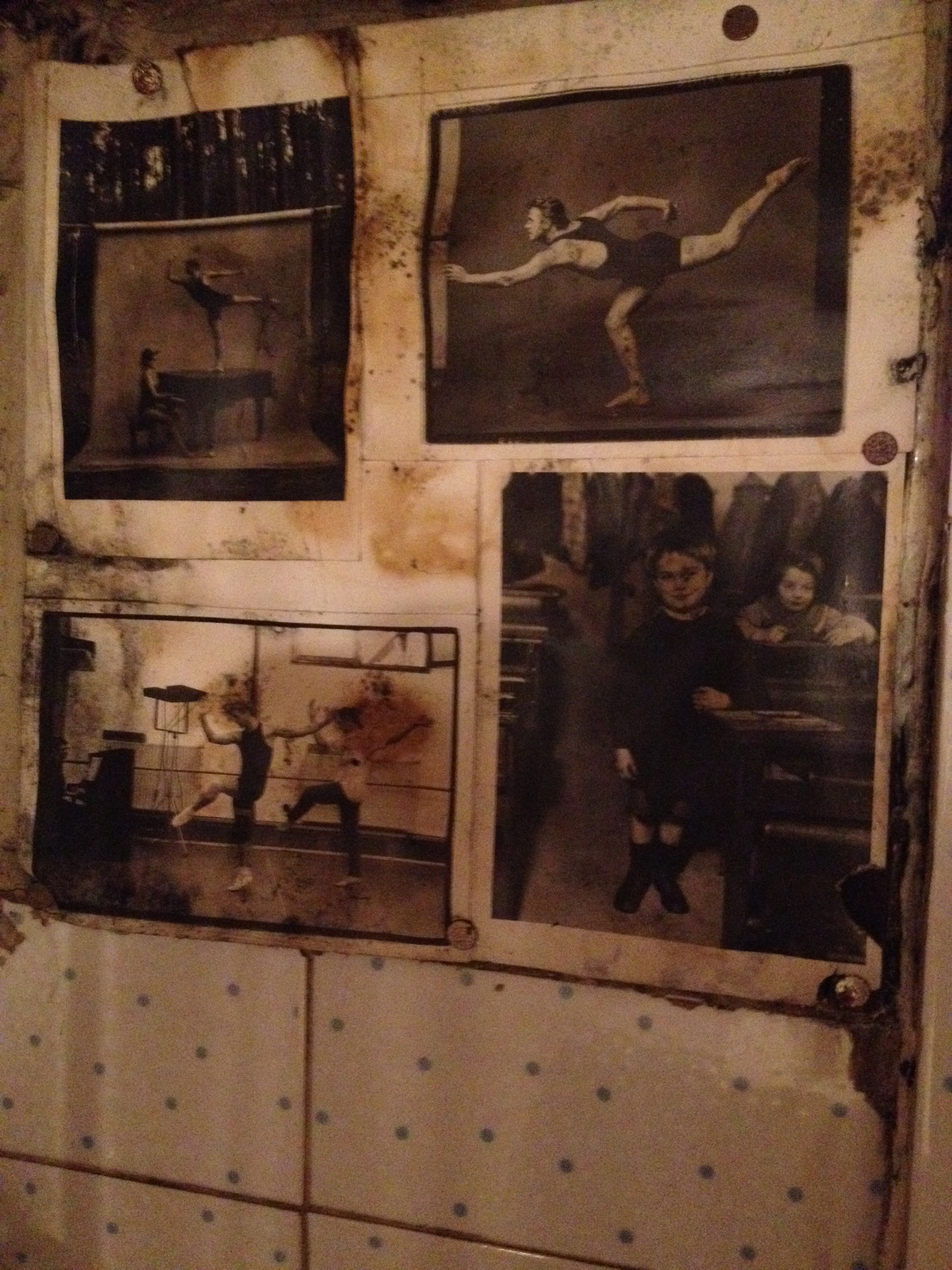 Photos of Mikhail Baryshnikov by Annie Leibovitz found in a bathroom of a coffee shop in Seoul.