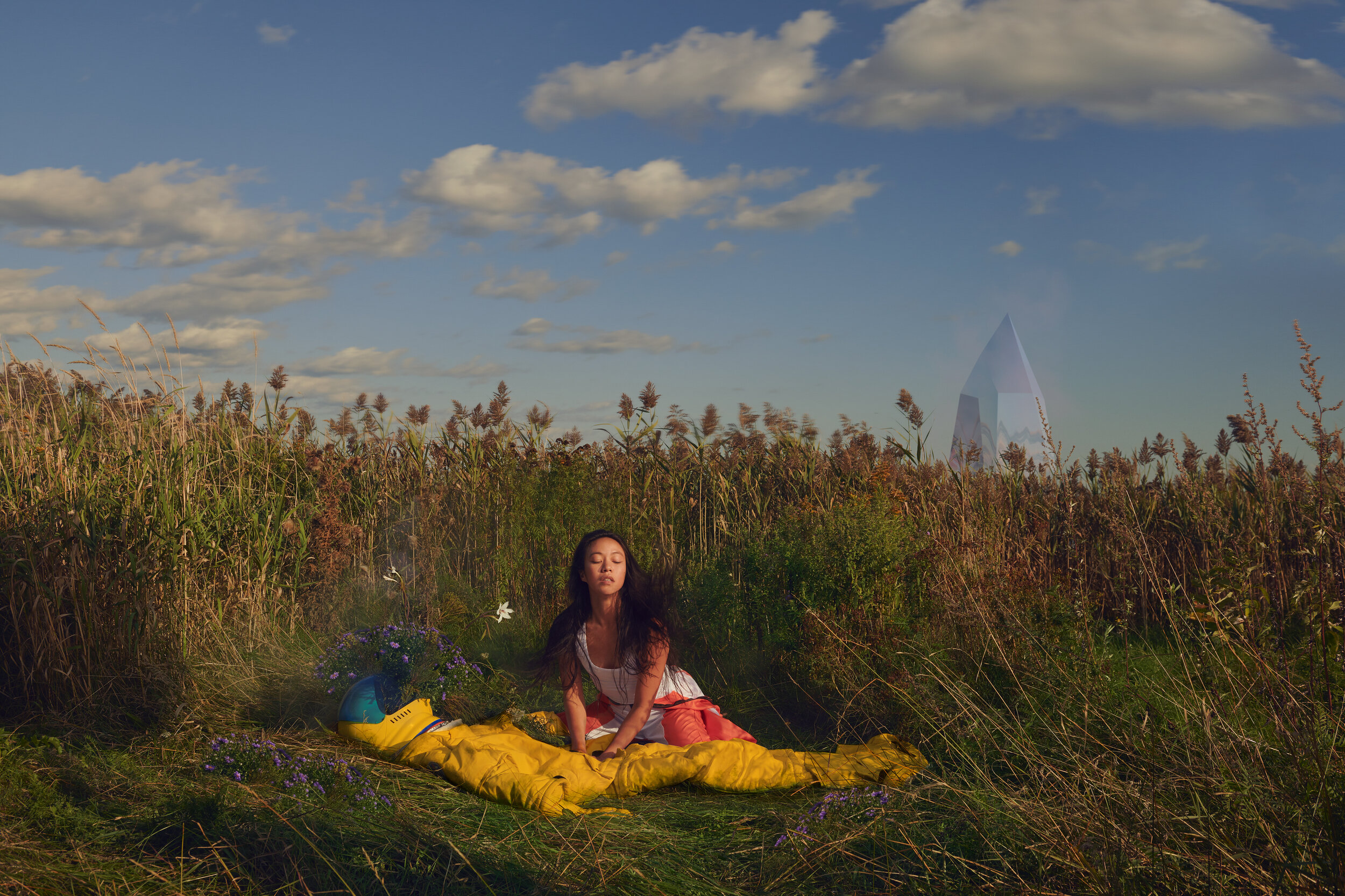  Dancers: Claudia Chan Tak  Assistant: Helena Valles &amp; Gwendal Lemarchand  Collaboration with Nightsky productions, Max Machado 