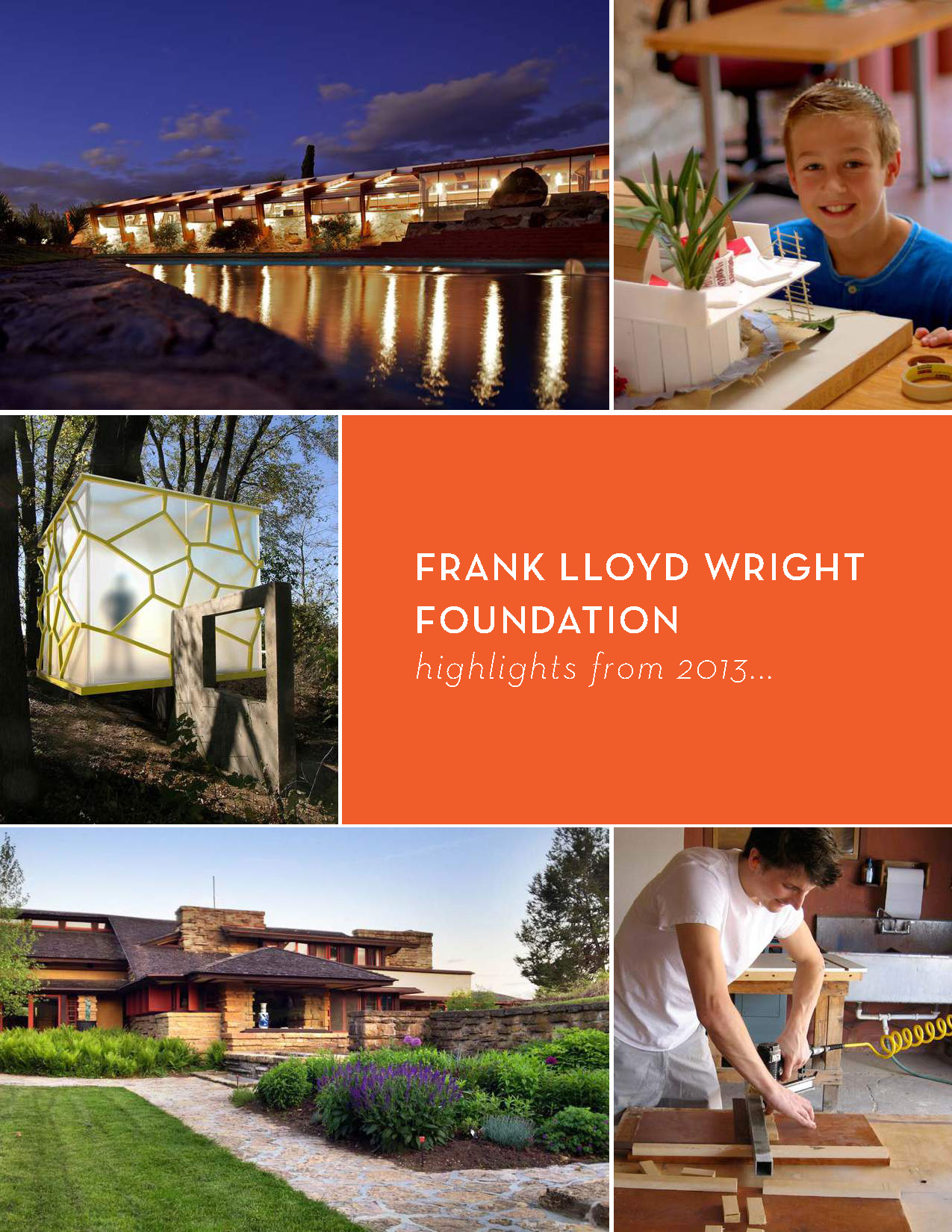 Frank Lloyd Wright Foundation Highlights Piece