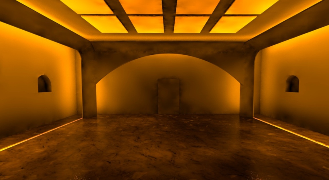ENTRANCE TO YOGA STUDIO MAIN ROOM