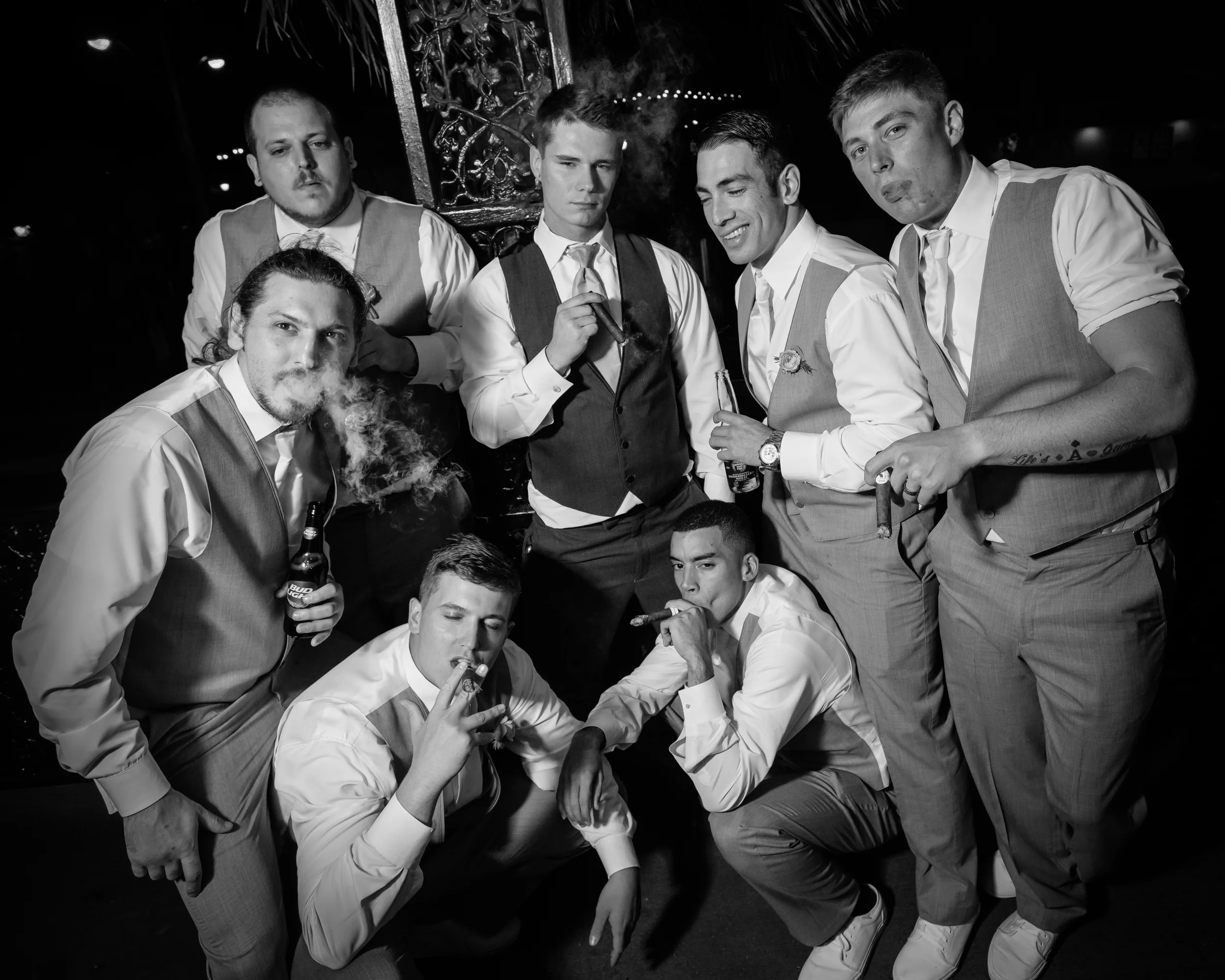 Saint augustine wedding photography groomsmen portrait