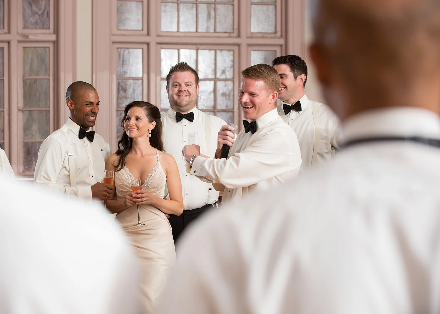 Groomsmen Laugh at Professionally photographed saint augustine wedding